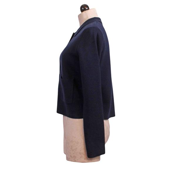 NEW GRACE & MILA maelys sweater jacket in marine - Picture 2 of 3